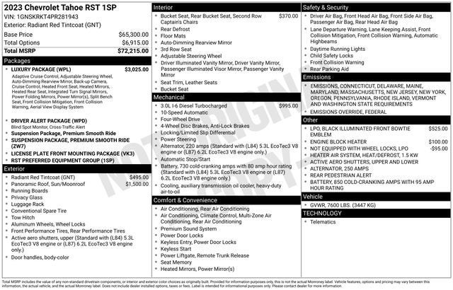 2023 Chevrolet Tahoe RST
