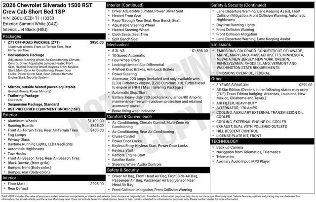 2026 Chevrolet Silverado 1500 RST