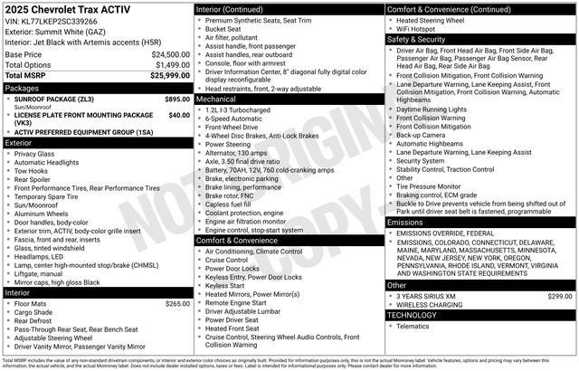 2025 Chevrolet Trax ACTIV